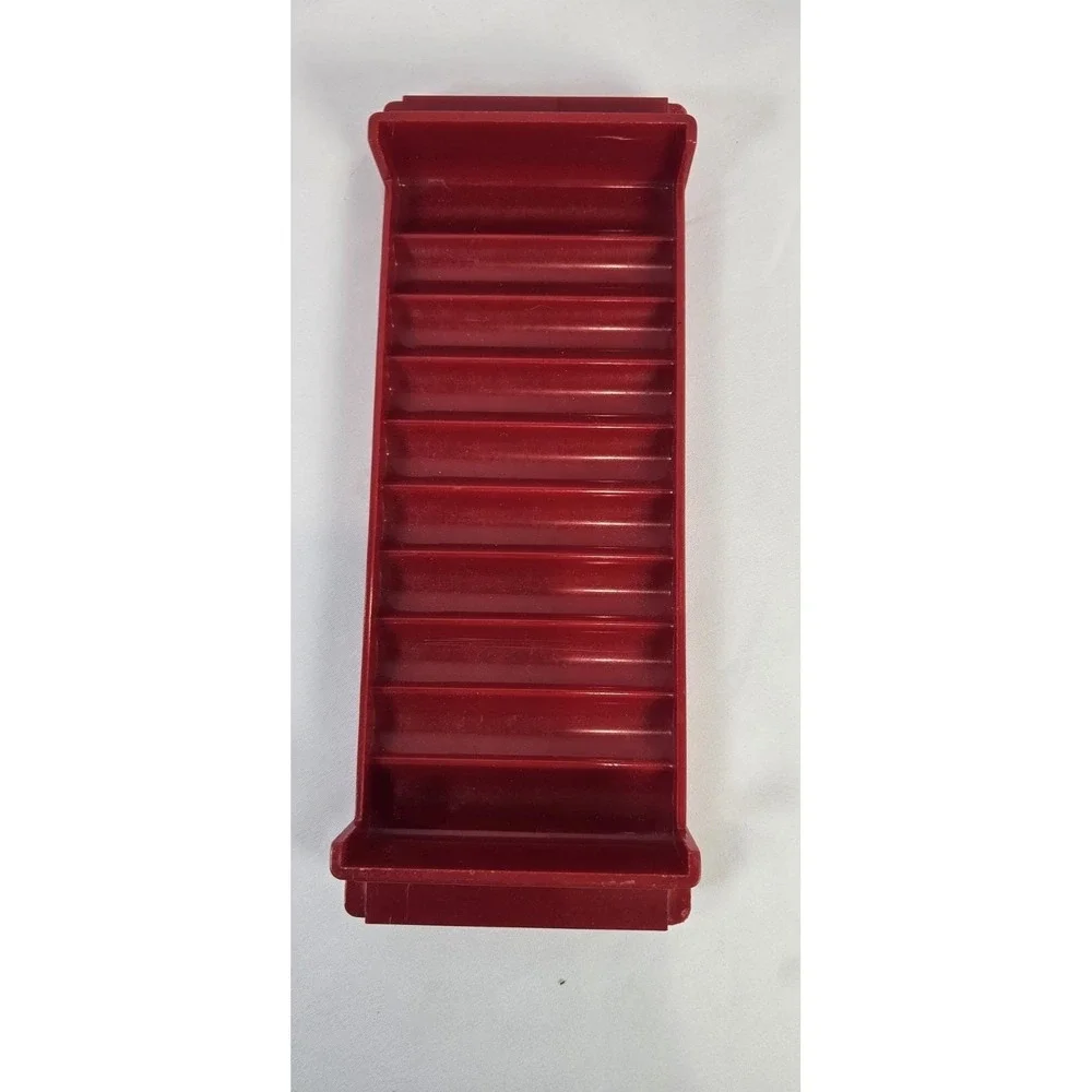 1 Major Metalfab MMF $5 Pennies‎ Red Coin Roll Tray Bank Teller Money Tray
